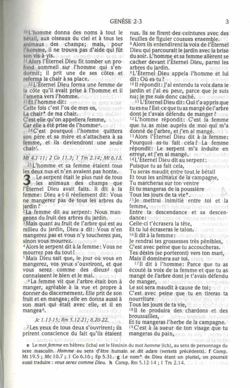 French Bible petit Format