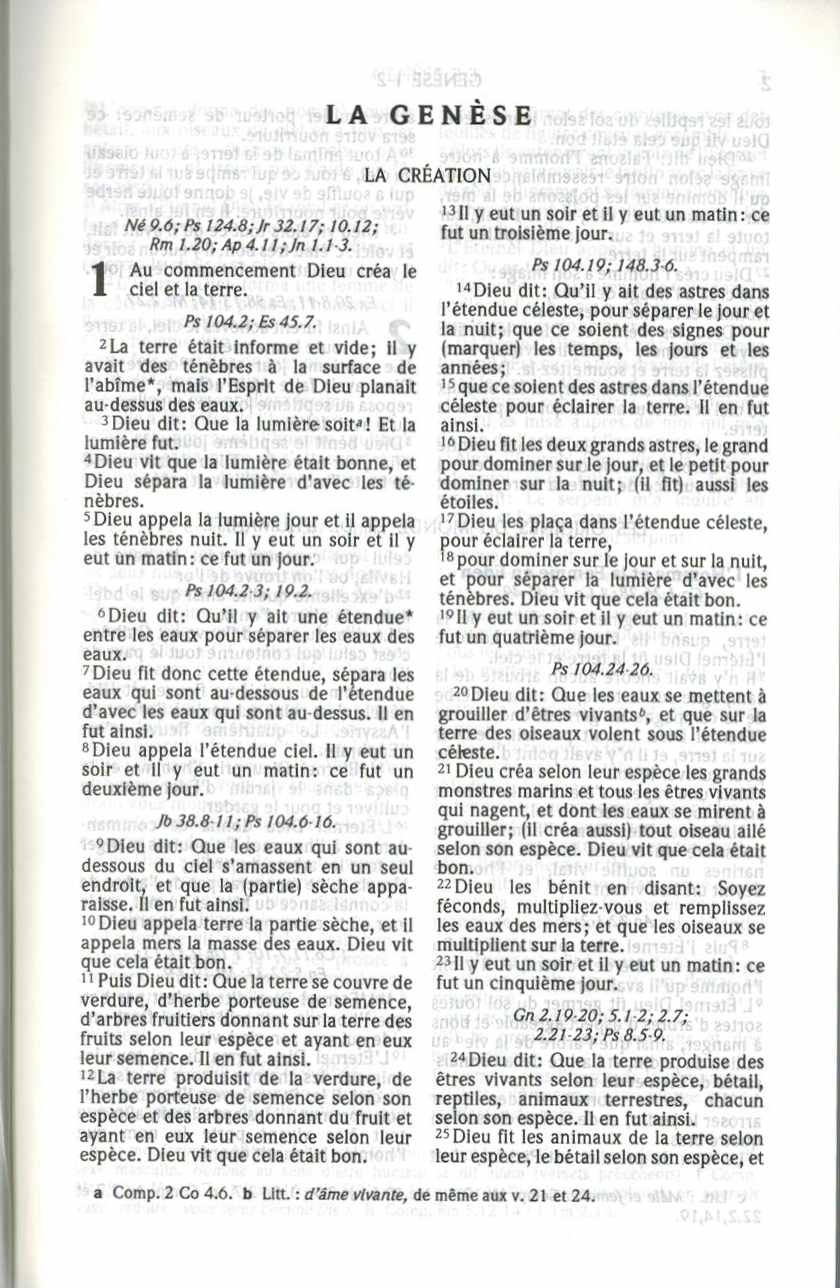 French Bible petit Format