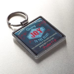 Joy Metal Keyring Featuring Psalm 19:8-0