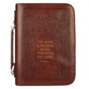 CLASSIC BIBLE COVER MD BROWN PATH OF LIFE PSA 16:11