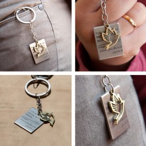 DOVE TAG KEY CHAIN