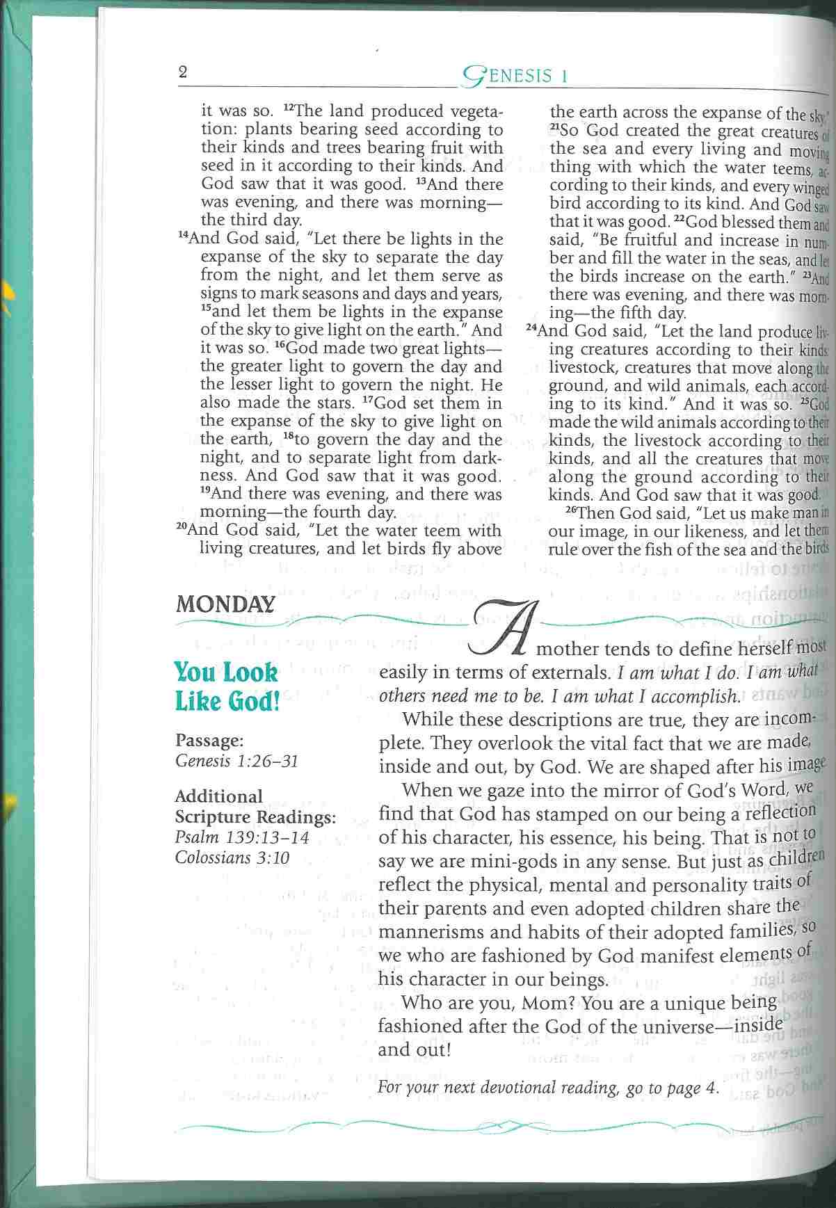 NIV Mom's Devotional Bible H/C. - Image 3