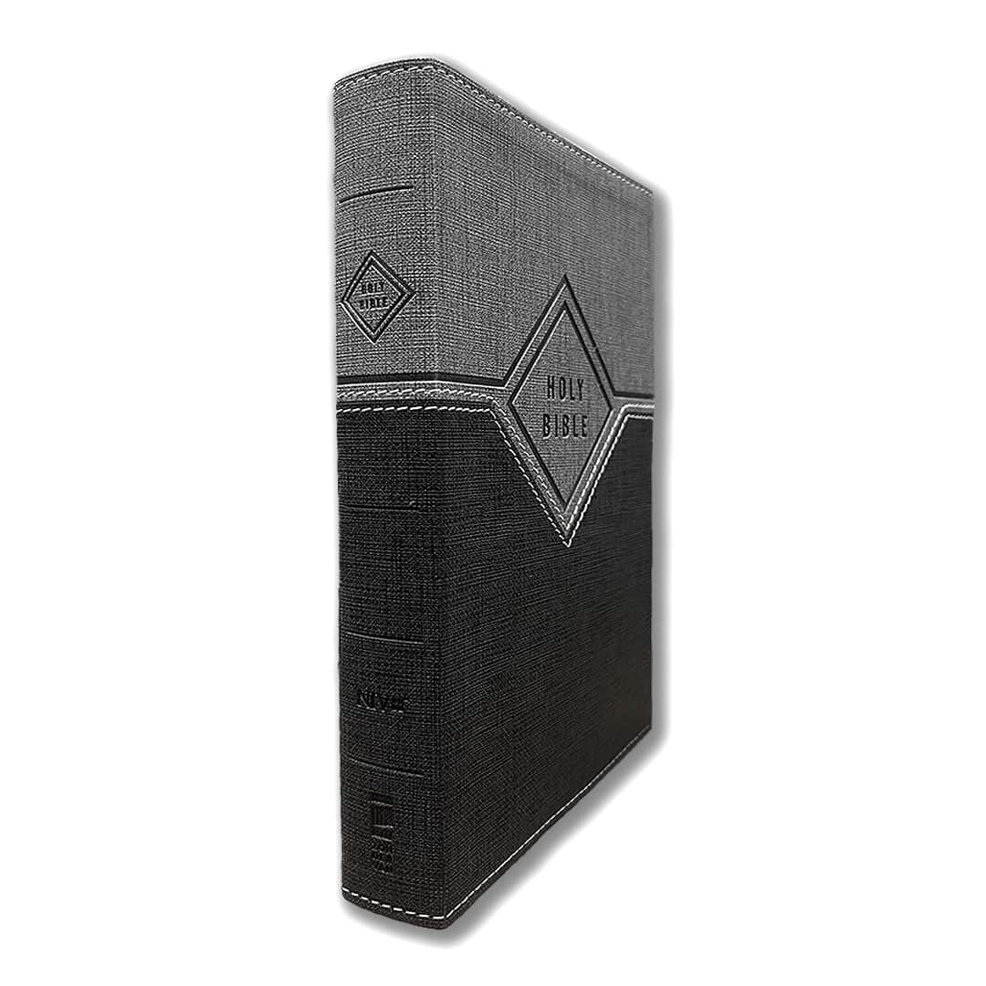 NIV PREMIUM GIFT BIBLE BLACK GREY LEATHERSOFT - Image 4