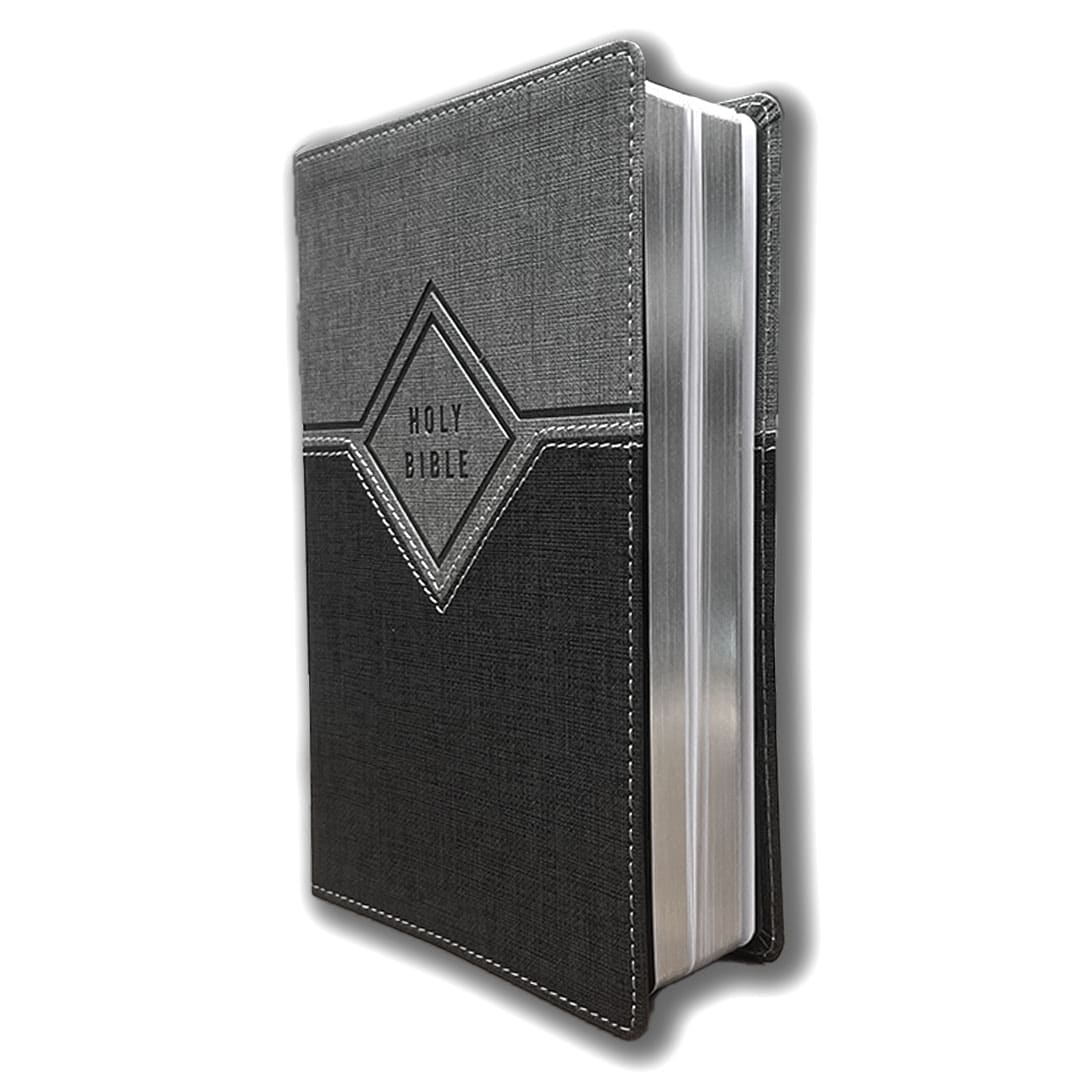 NIV PREMIUM GIFT BIBLE BLACK GREY LEATHERSOFT - Image 3