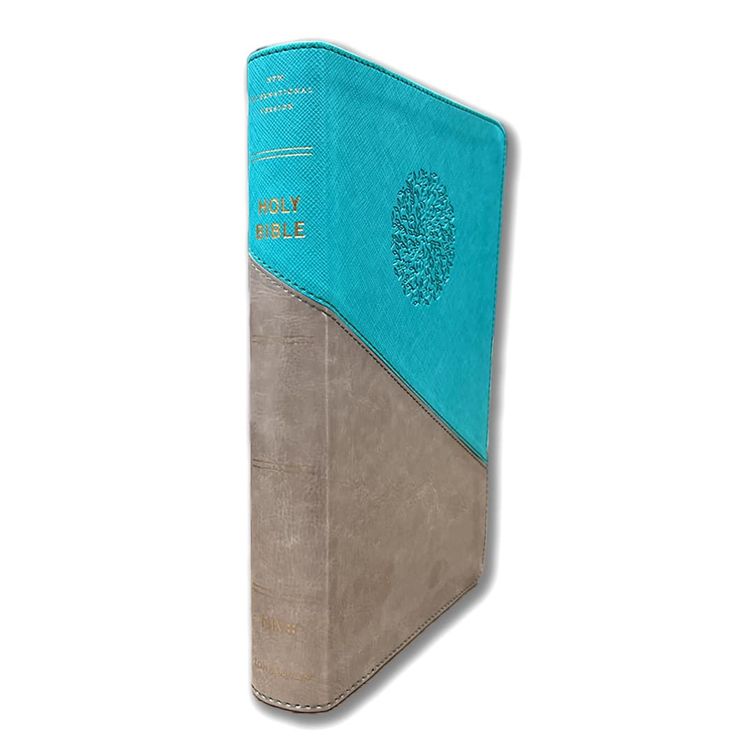 NIV Personal Size Large Print TEAL GLD - Image 2
