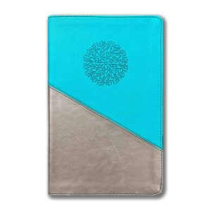 NIV Personal Size Large Print TEAL GLD