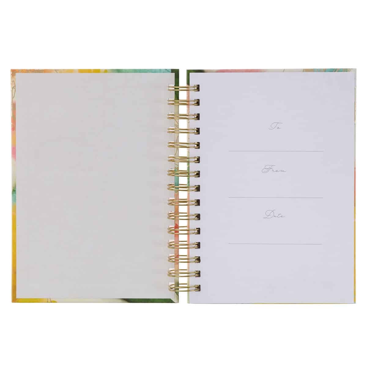 Journal Wirebound Multicolored Watercolor Great Is - Image 3