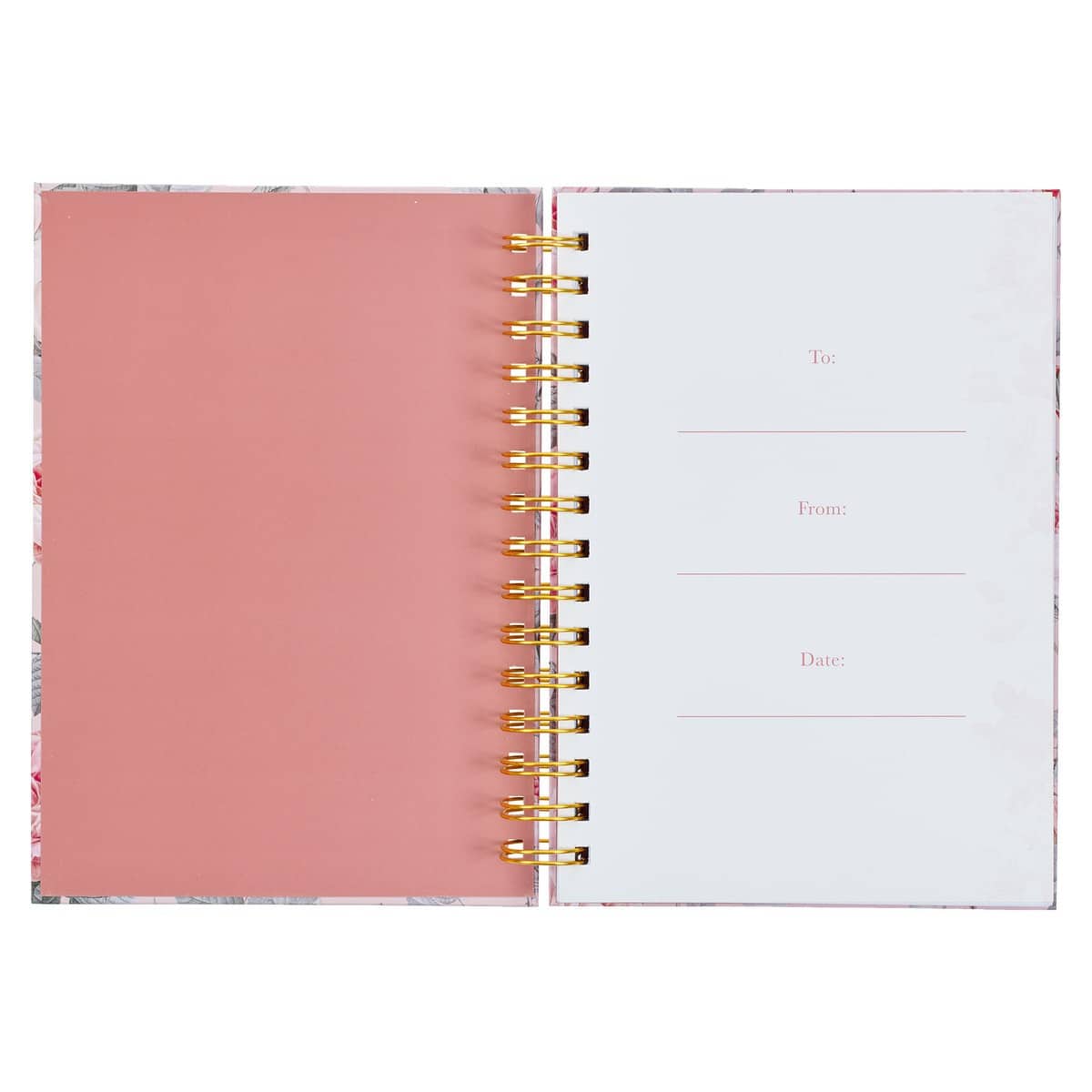 Journal Wirebound Pink Floral More Precious Than R - Image 3