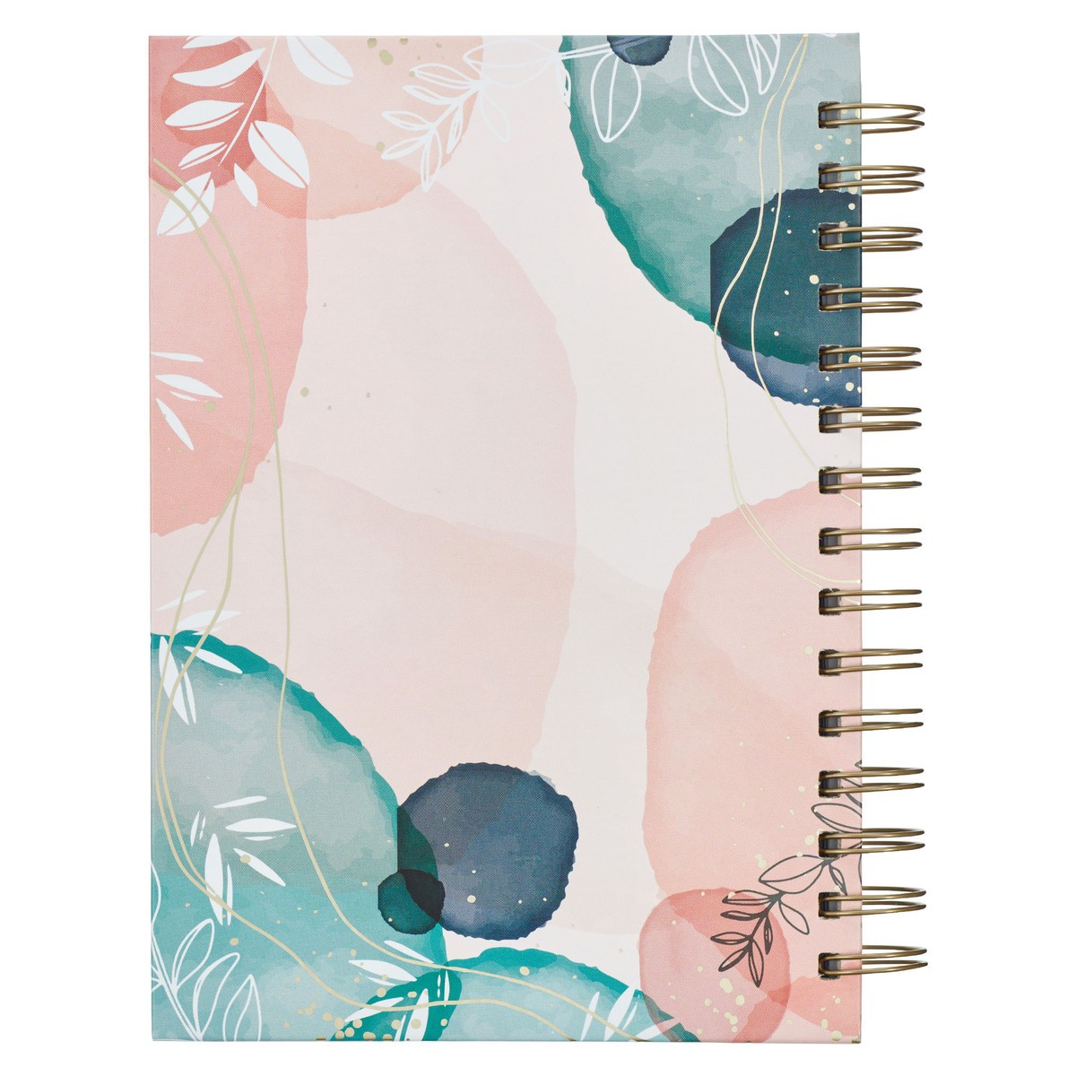 Journal Wirebound White Abstract/Leaves Plans Jer. - Image 4
