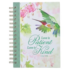 JOURNAL WIREBOUND GREEN LOVE 1 COR 13:4
