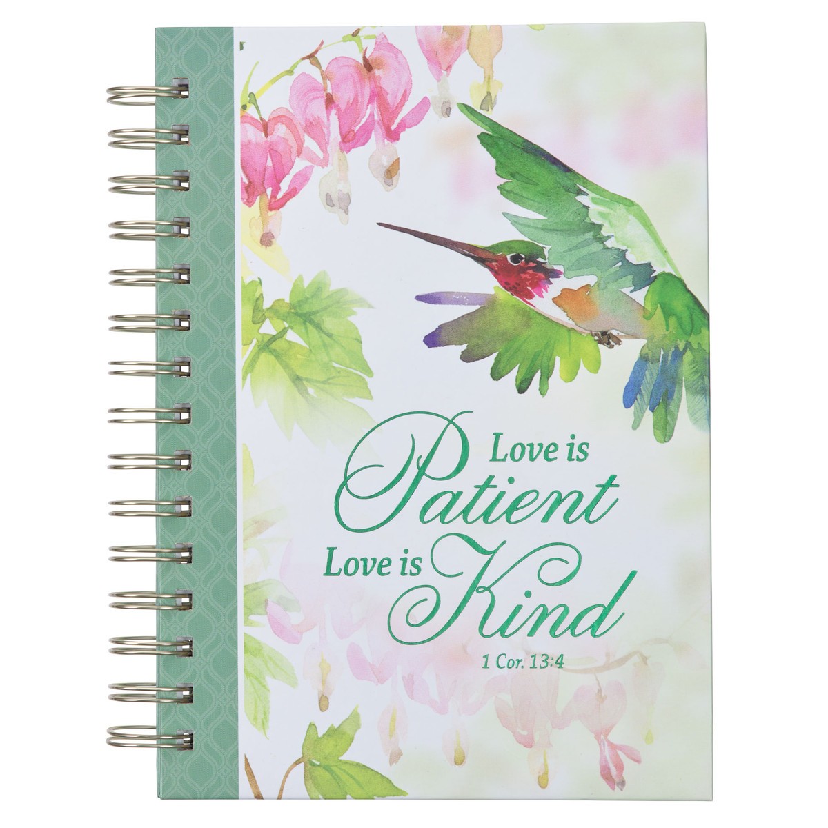JOURNAL WIREBOUND GREEN LOVE 1 COR 13:4