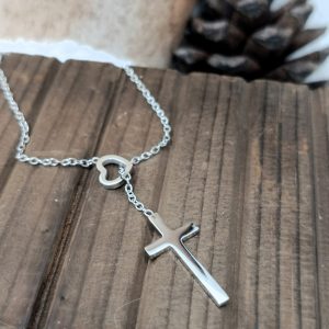 HEART CROSS NECKLACE