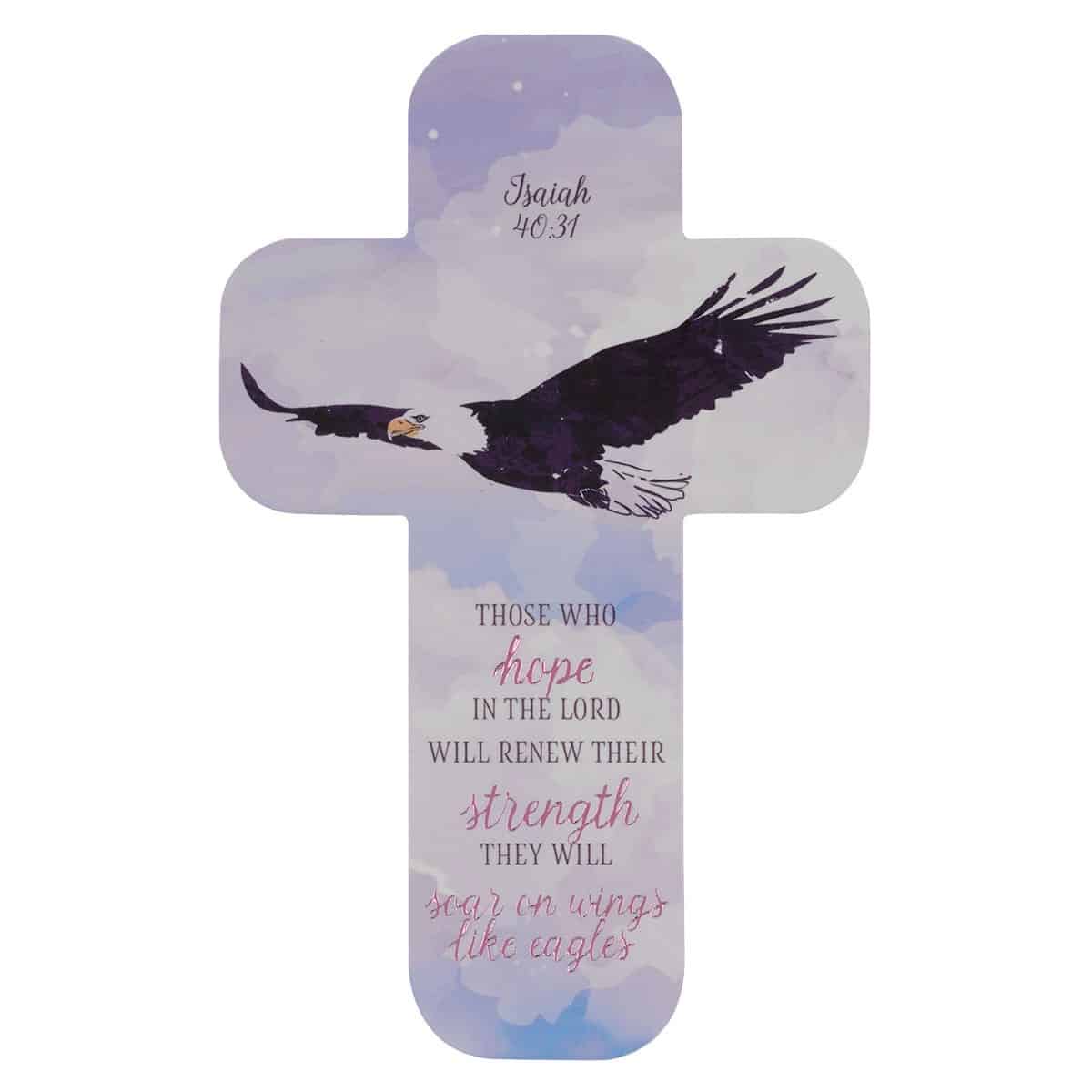 CROSS BOOKMARK EAGLES WINGS ISAIAH 40:31