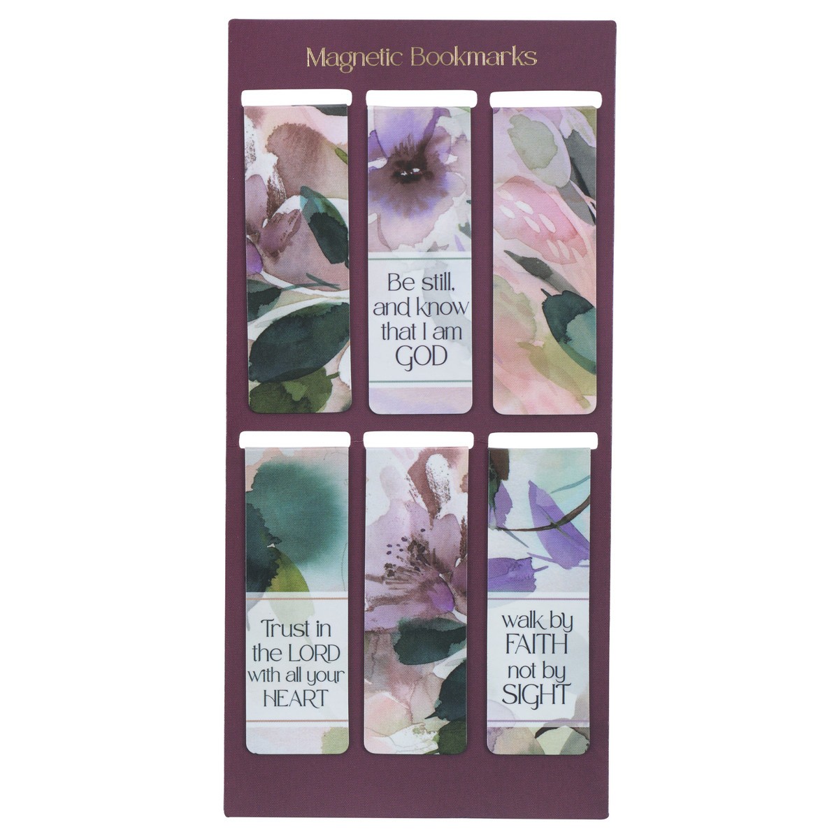 Magnetic Bookmark Set Bloom Like Flowers Prov 3:5