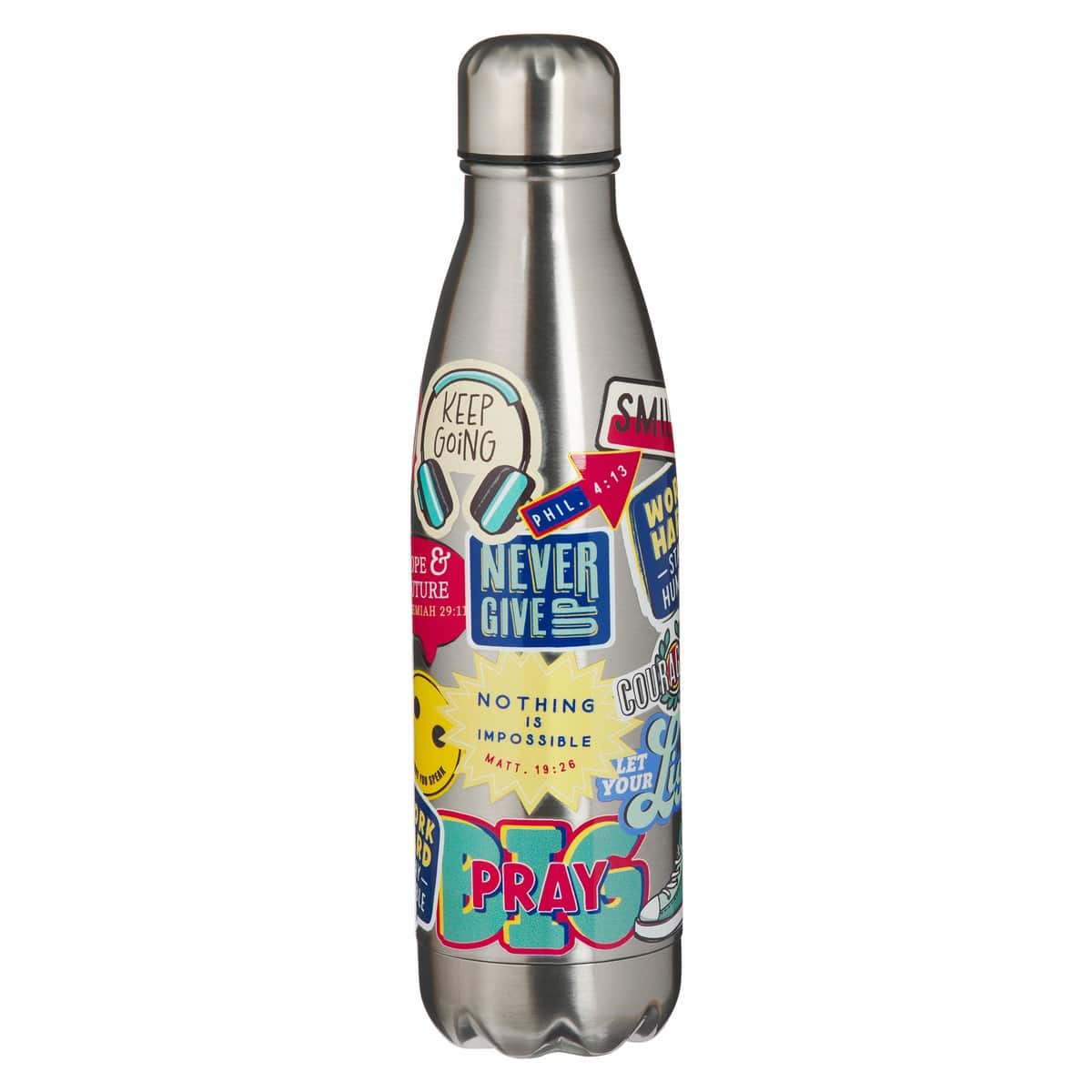 Water Bottle SS Be Strong Joshua 1:9 - Image 2