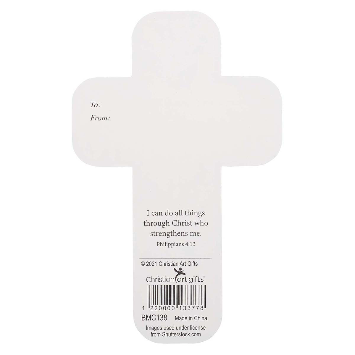 Cross Bookmark All Things Through Christ Phil 4:13 - Image 2