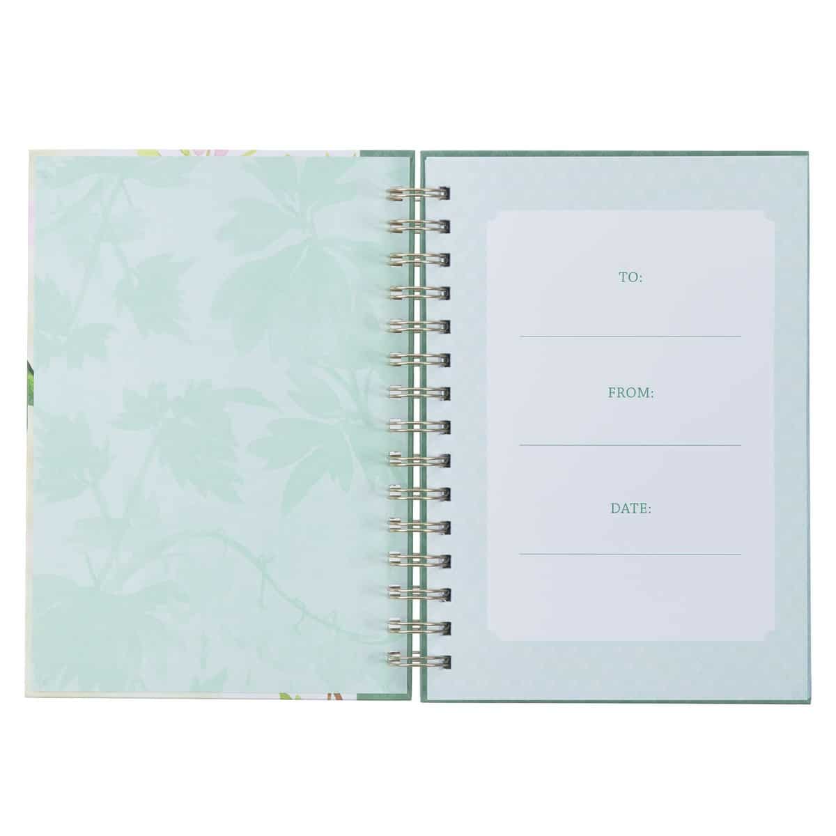 JOURNAL WIREBOUND GREEN LOVE 1 COR 13:4 - Image 3