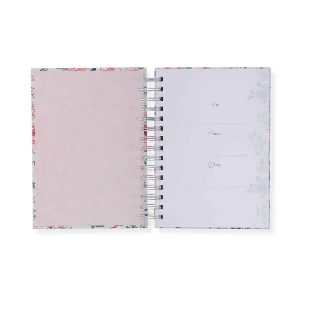 Journal Wirebound Light Blue Floral More Precious - Image 3