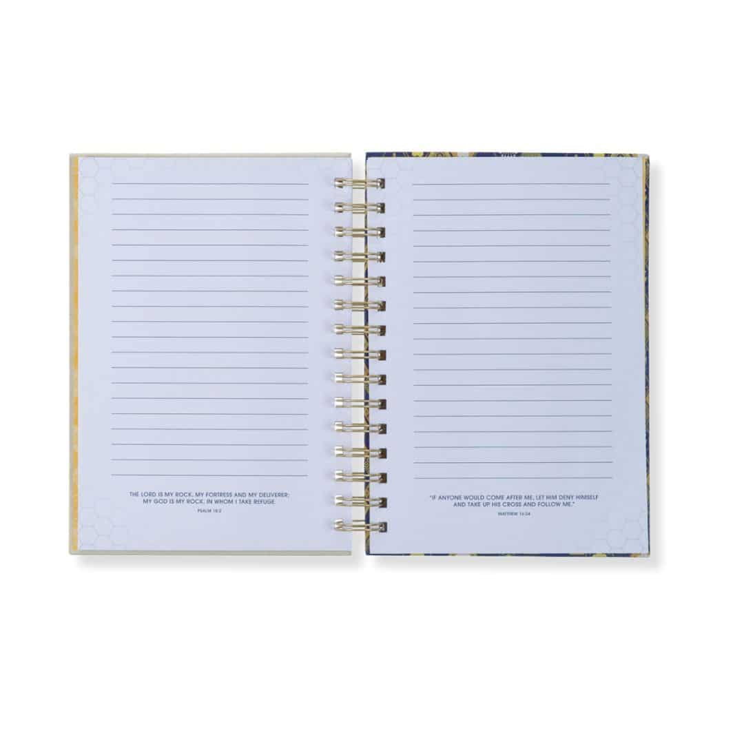 Journal Wirebound Navy Kind Words Prov 16:24 - Image 4