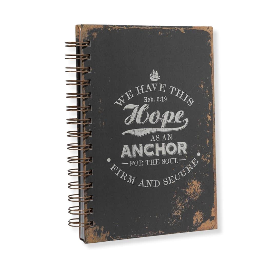 Journal Wirebound Black Anchor Heb 6:19 - Image 4