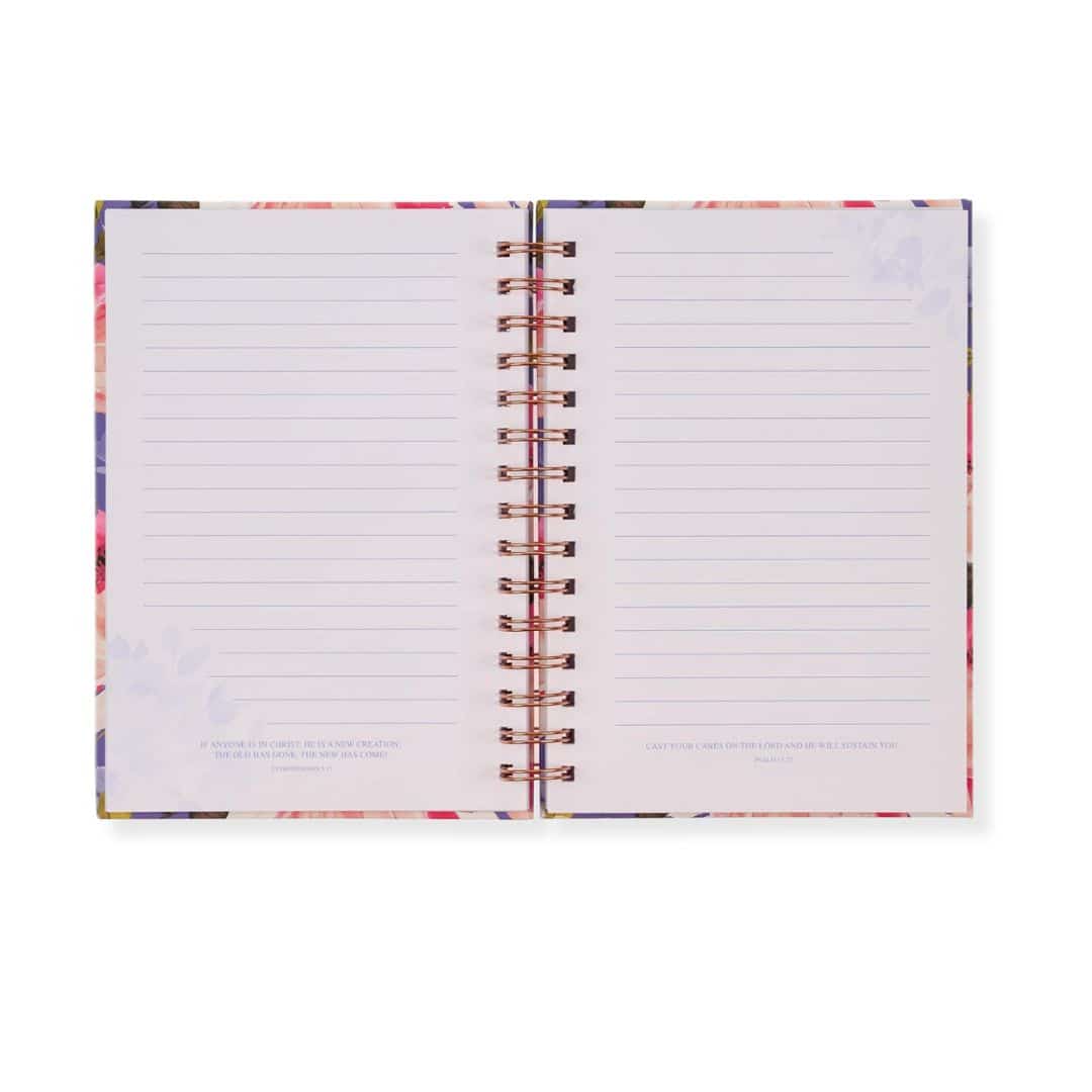 Journal Wirebound Purple/Pink He Restores My Soul Ps 23:3 - Image 4