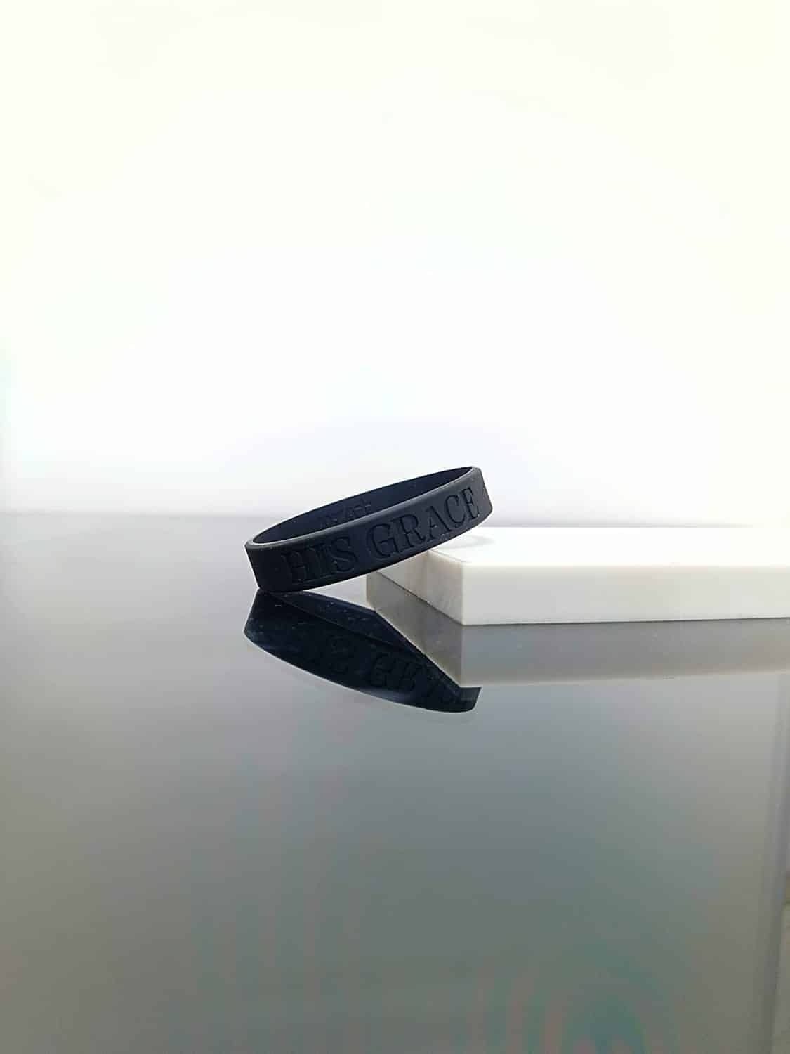 HIS GRACE IS ENOUGH SILICONE BRACELET 19CM - Image 3