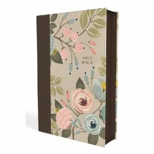 NIV Hardover cloth floral